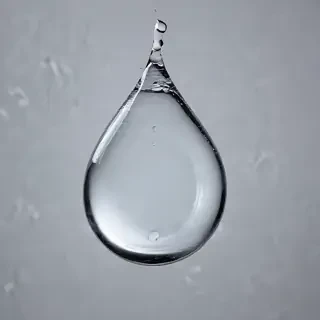 transparent water drop