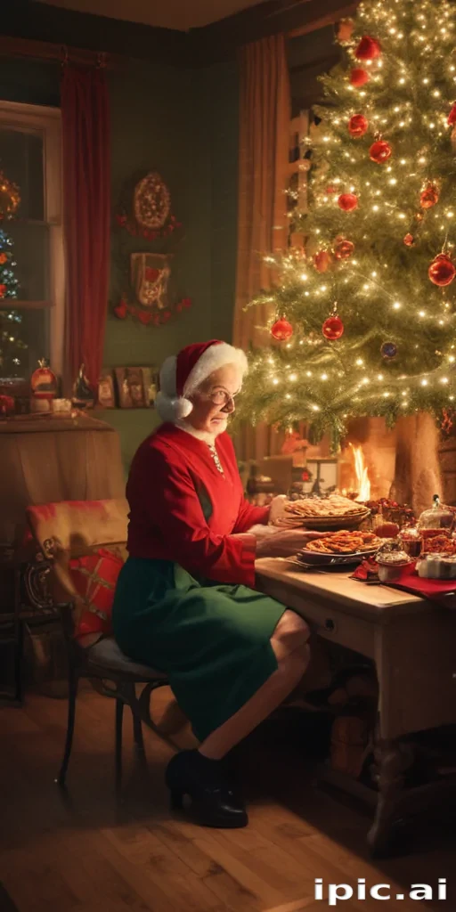retro christmas image
