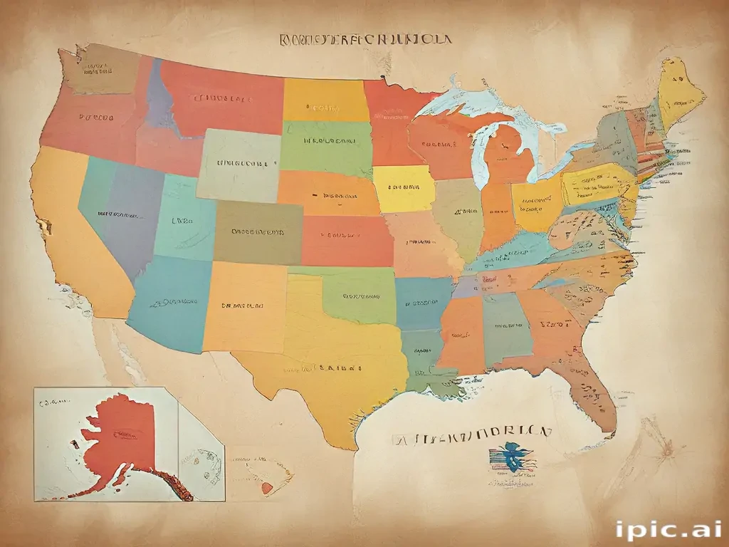 united states of america map