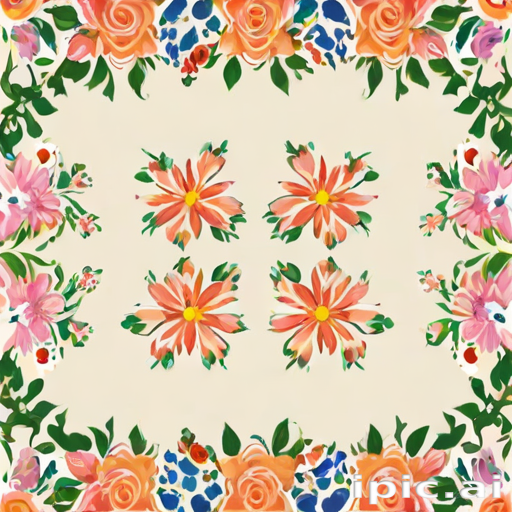 floral borders clipart