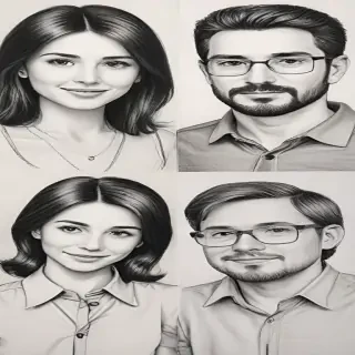 drawings of family
