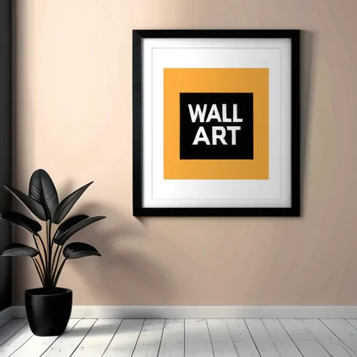 free wall art mockup