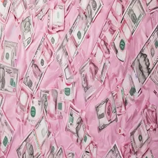 pink money background