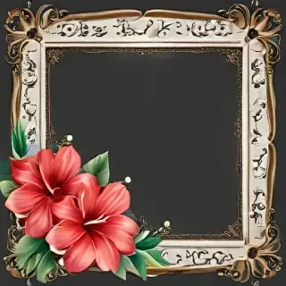 png border flower