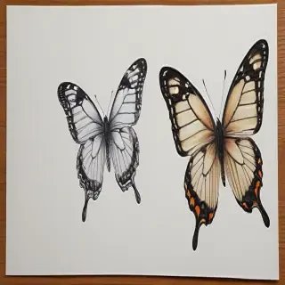 butterfly drawling