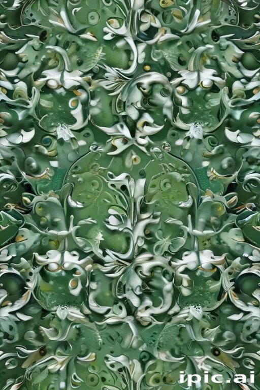 green and white background