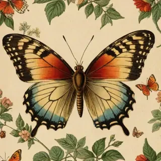vintage butterfly illustration