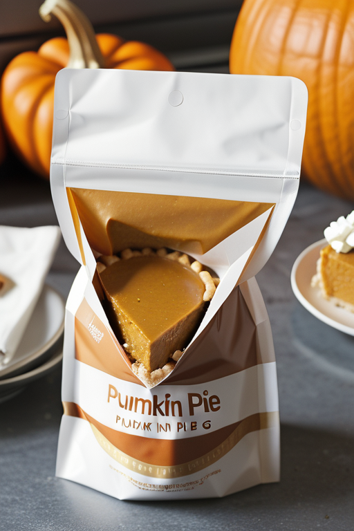 pumpkin pie in a bag