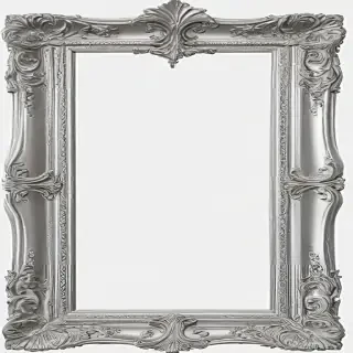 silver picture frame png
