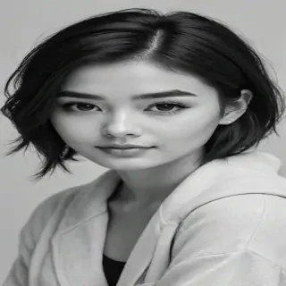 black and white cute