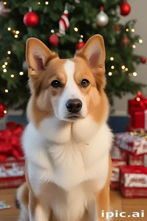 pictures of dogs christmas
