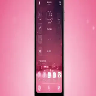 pink home screen