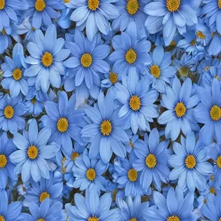 blue flowers background
