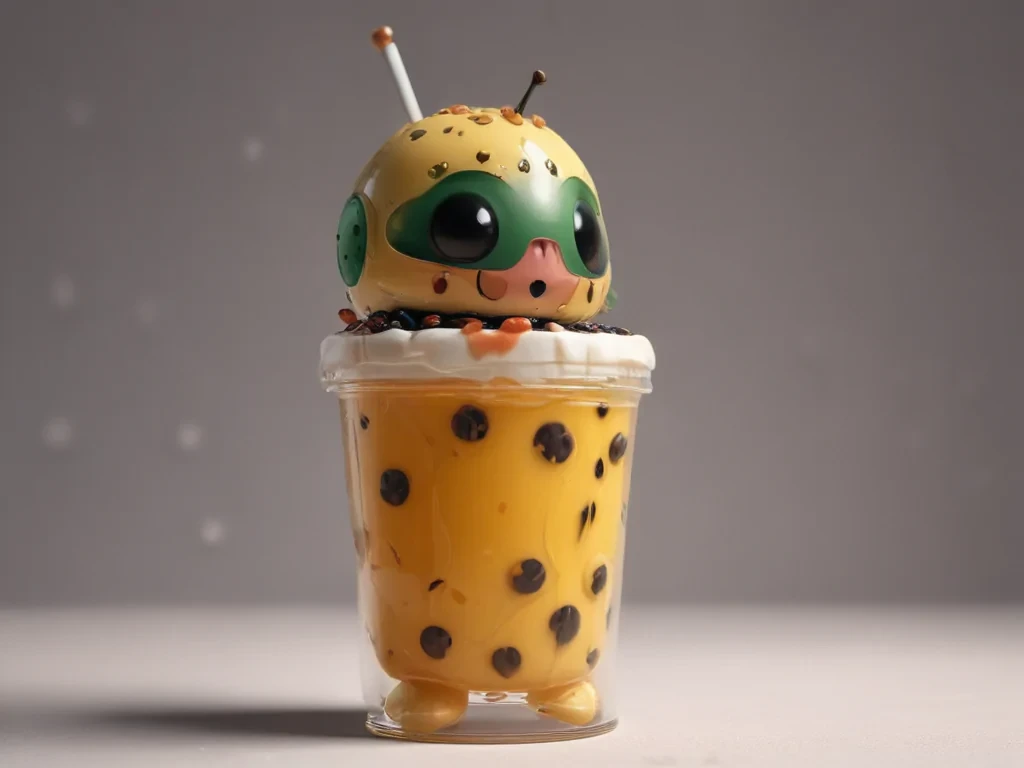 aesthetic cute boba wallpaper