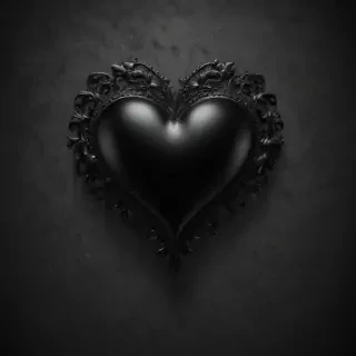 wallpaper black heart