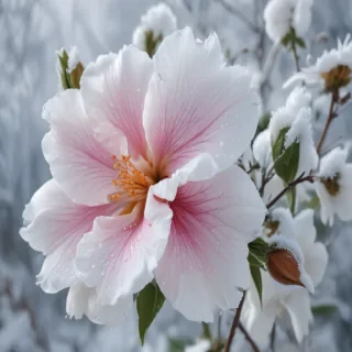 winter flower wallpaper background