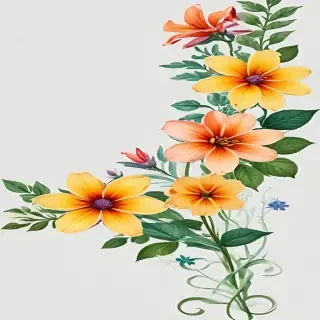png border flower