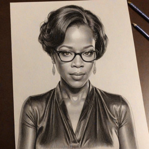 Appealing Regina King, pencil sketch, portrait of Dazzling woman 1920s in glasses, hair style beatnik, outline, clear lines, fine lines, 8k