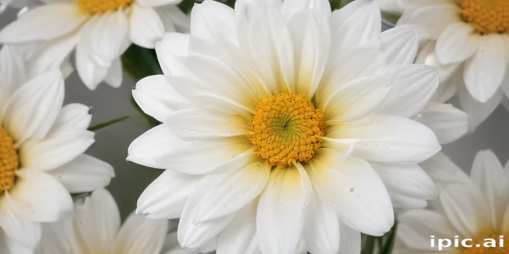 flower white bg