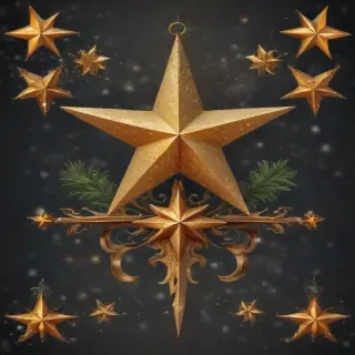christmas stars clipart