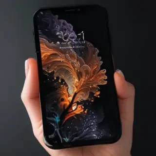 black aesthetic iphone wallpaper