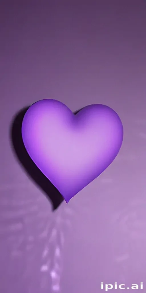 purple aesthetic heart