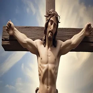 a picture of jesus on the cross