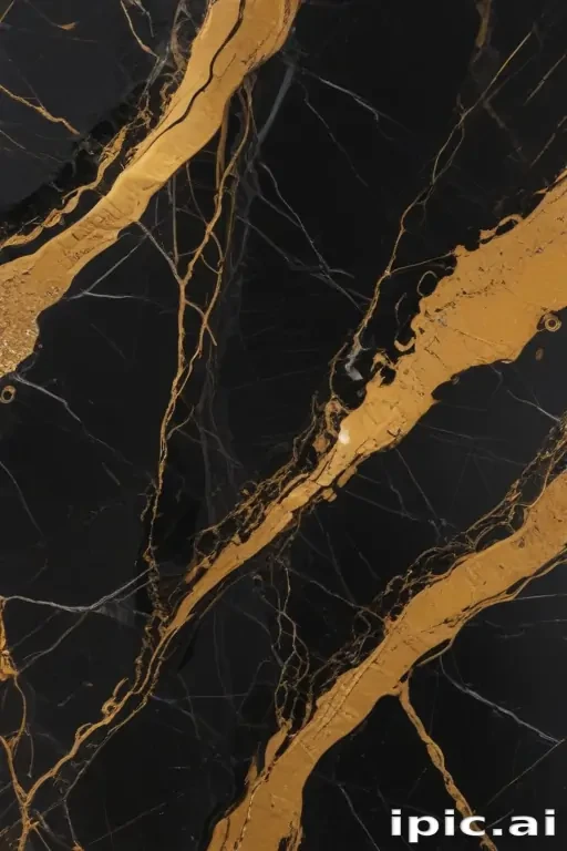 black and gold marble