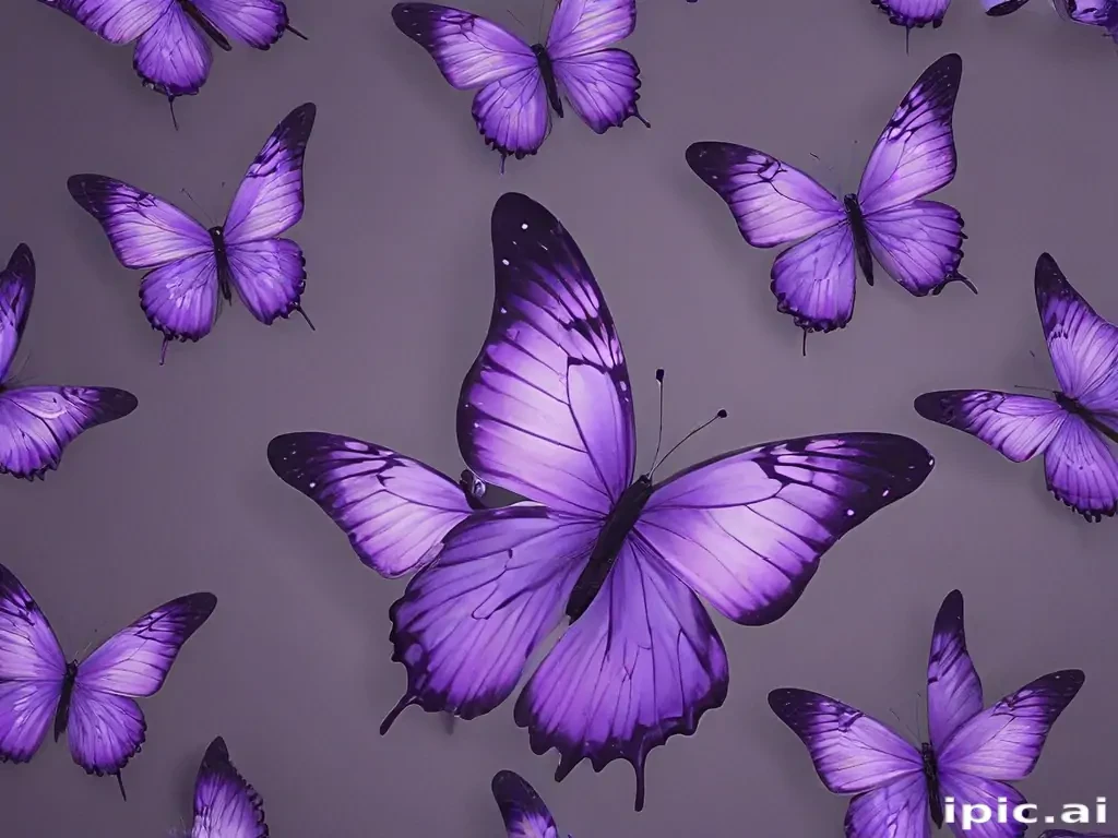 aesthetic purple butterfly