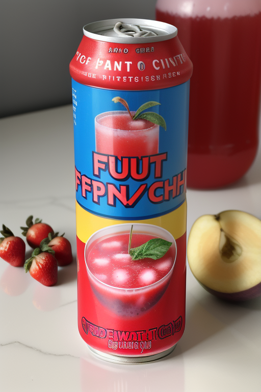 fruit punch in a can
