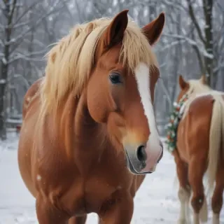 merry christmas horse images