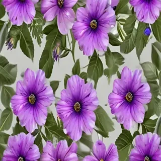 purple flowers transparent background