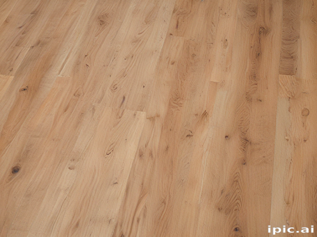 Natural Light Oak Hardwood Flooring with Subtle Grain Patterns and Texture.