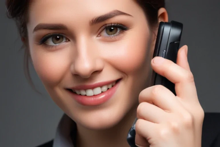 holding phone