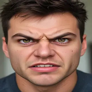 angry face