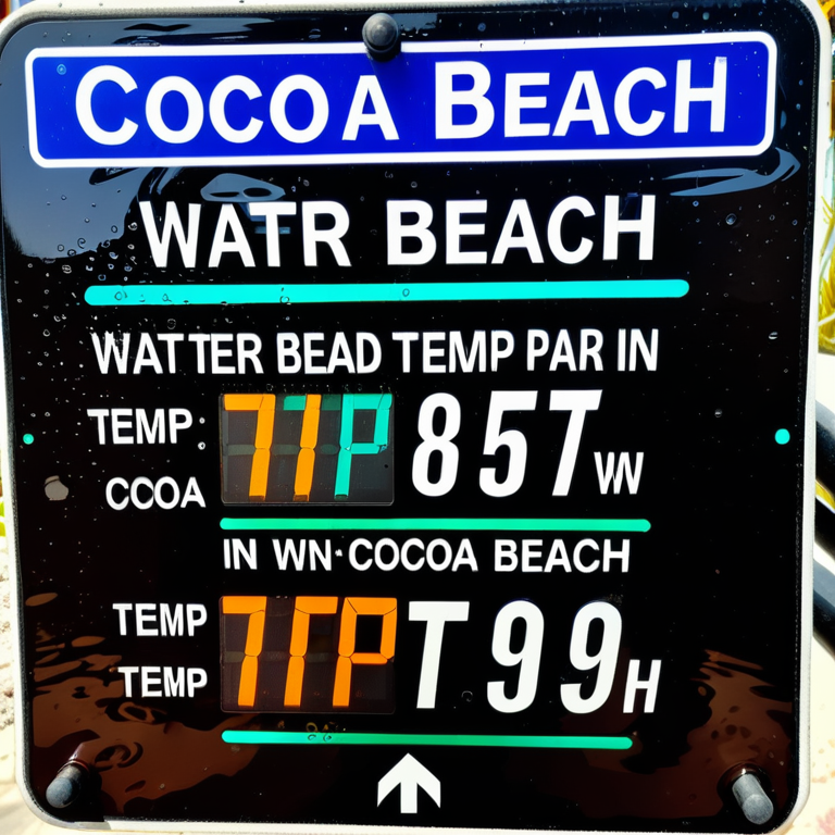water temp in cocoa beach