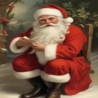 vintage santa images free