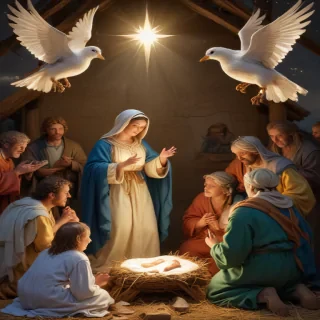 merry christmas nativity images free