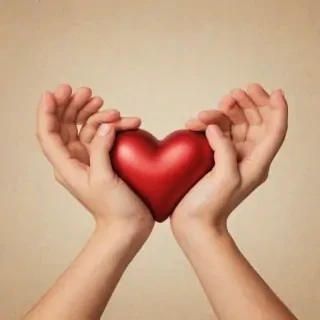 heart hands clipart