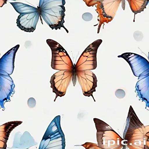 butterflies transparent