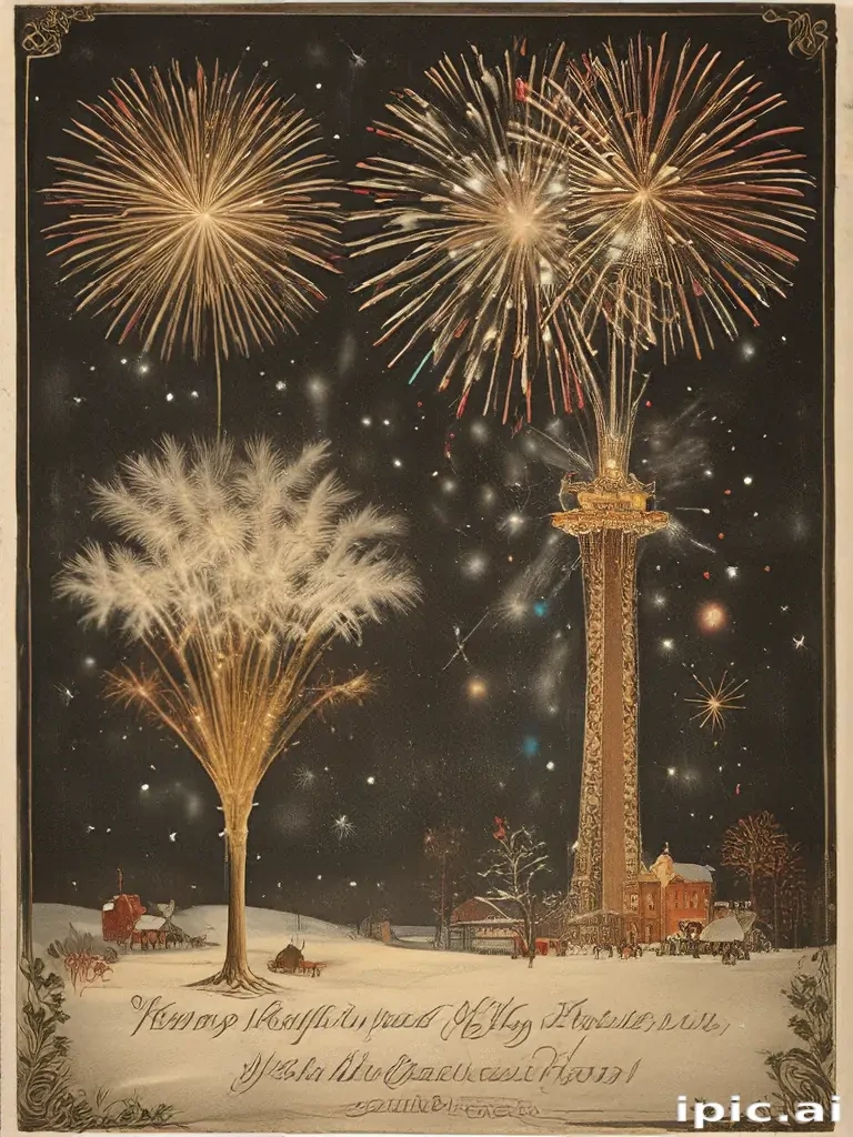 vintage new years images