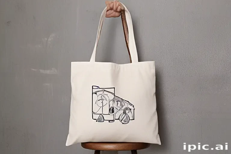 mock up tote bag