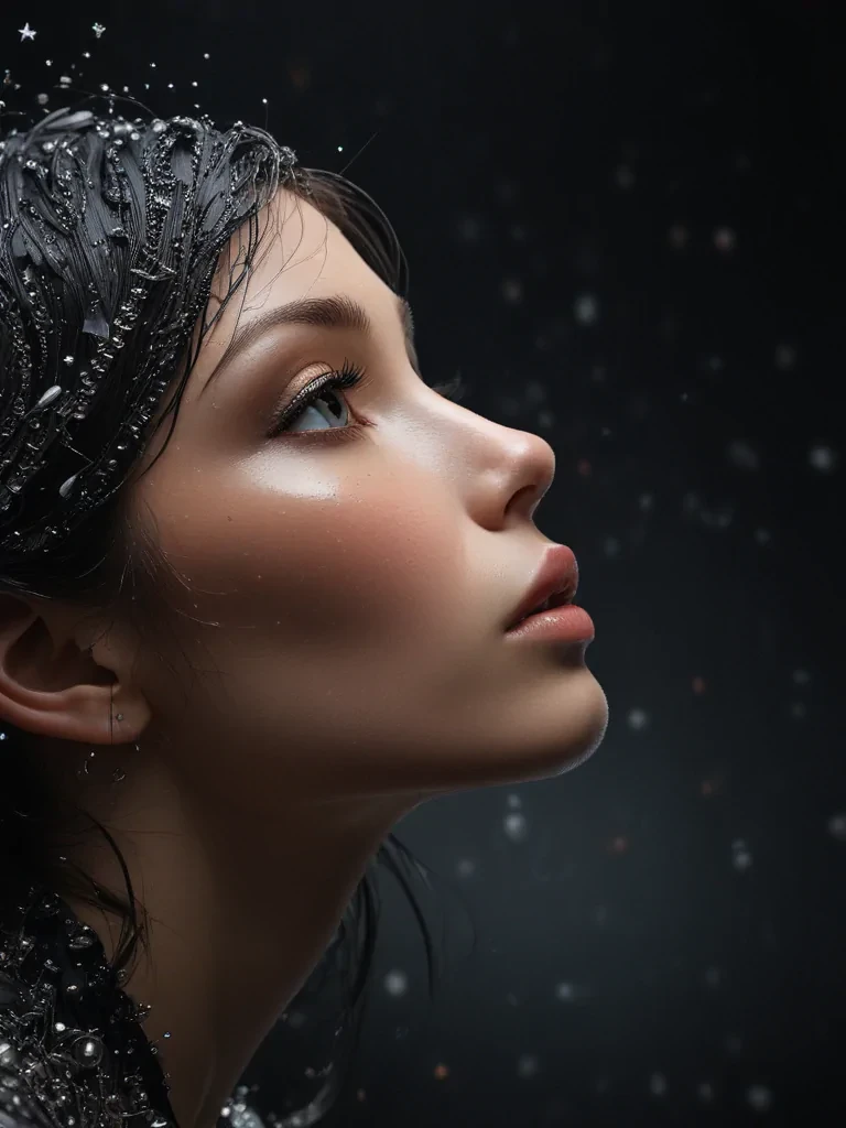 sparkle black background
