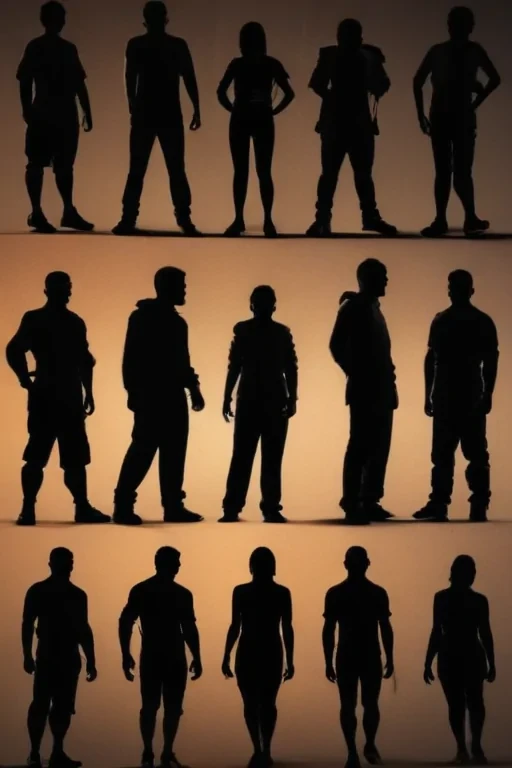 people silhouette png