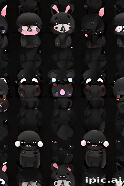 black wallpaper cute