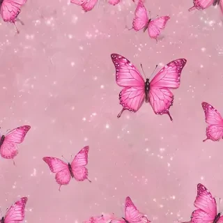 glitter pink butterfly wallpaper