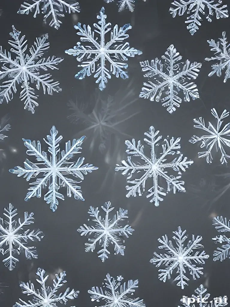 transparent snowflakes