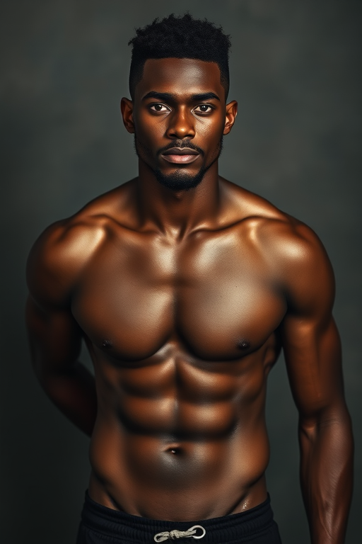 black male shirtless