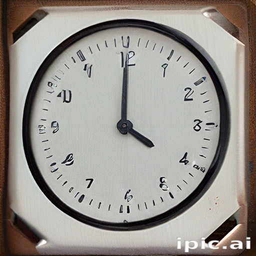 Classic Wall Clock Displaying Time with Distinctive Black and White Design