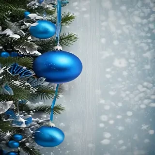 blue christmas bg